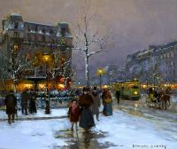 Edouard Cortes - Place Pigalle, Hiver